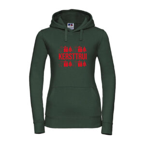 Dames Hoodie Kersttrui met decoraties