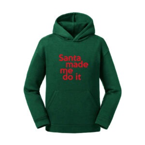 Alternative view of Kids Hoodie Santa made me do it